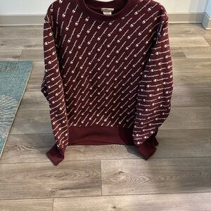 Champion Womens Reverse Weave Burgundy Sweater